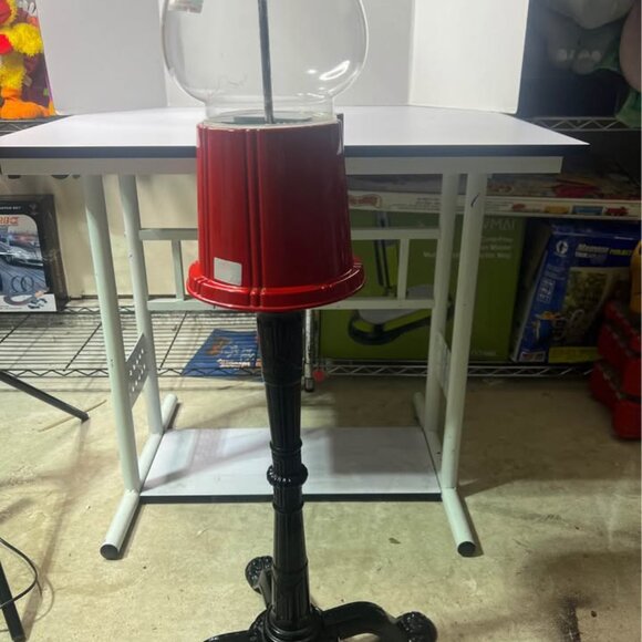 38" Jolly Good Industries Red Gumball Machine Metal & Glass Standing - Picture 5 of 5